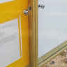 Уличный стенд-витрина с дверцей КТ4-А (эконом) 
